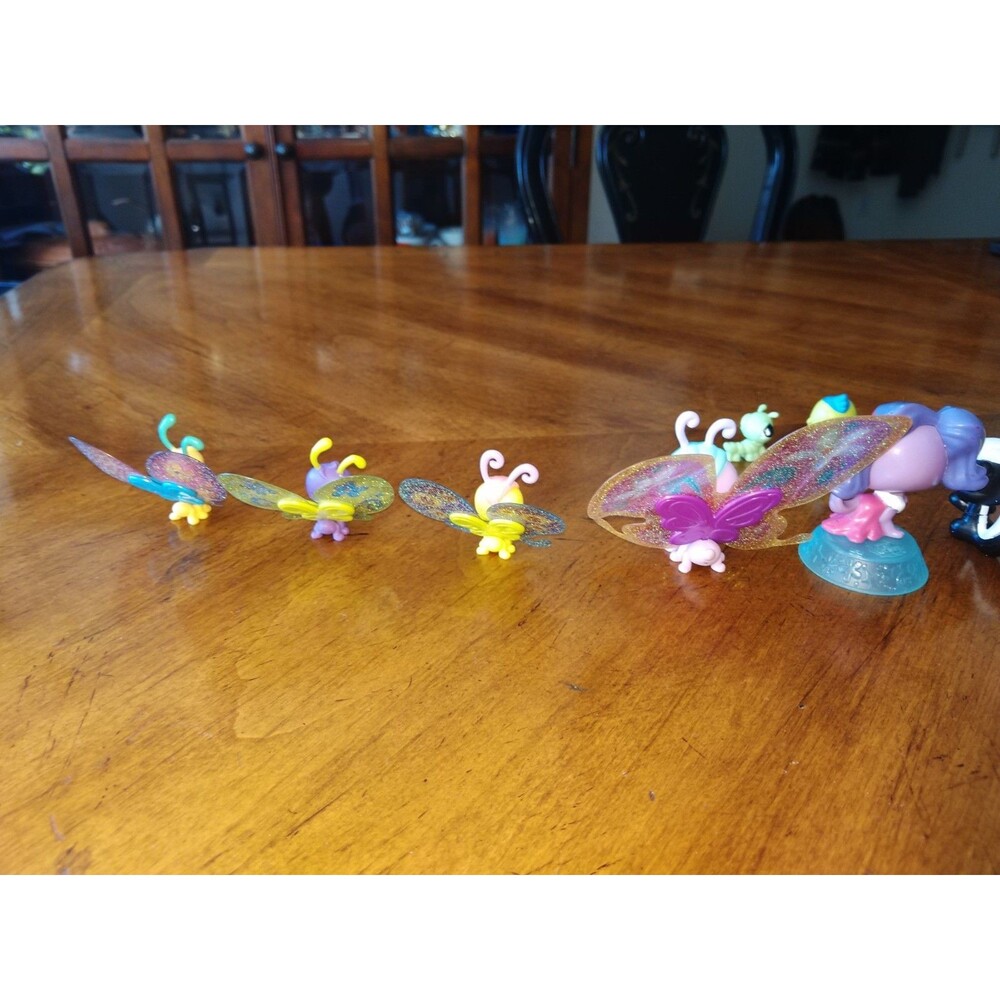 Littlest Pet Shop Lot 12 Pets LPS Butterfly Monkey Caterpillar Magic Motion Cat - Picture 11 of 15